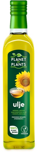 planet of plants sončnično in konopljino olje izdelka